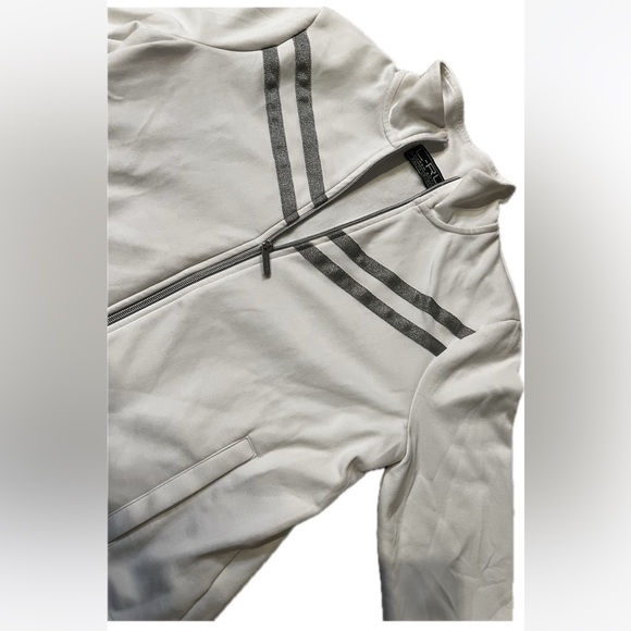 Lauren Ralph Lauren Small Zipup Like New White and Silver - Picture 4 of 7